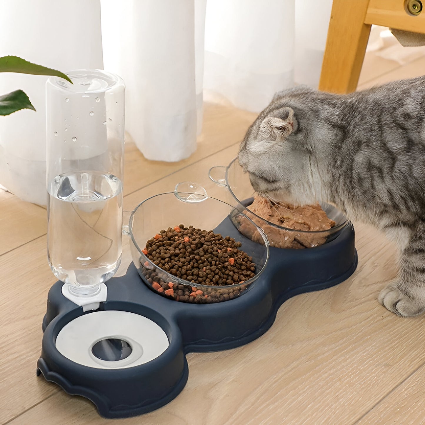 Trio Cat Feeding Station