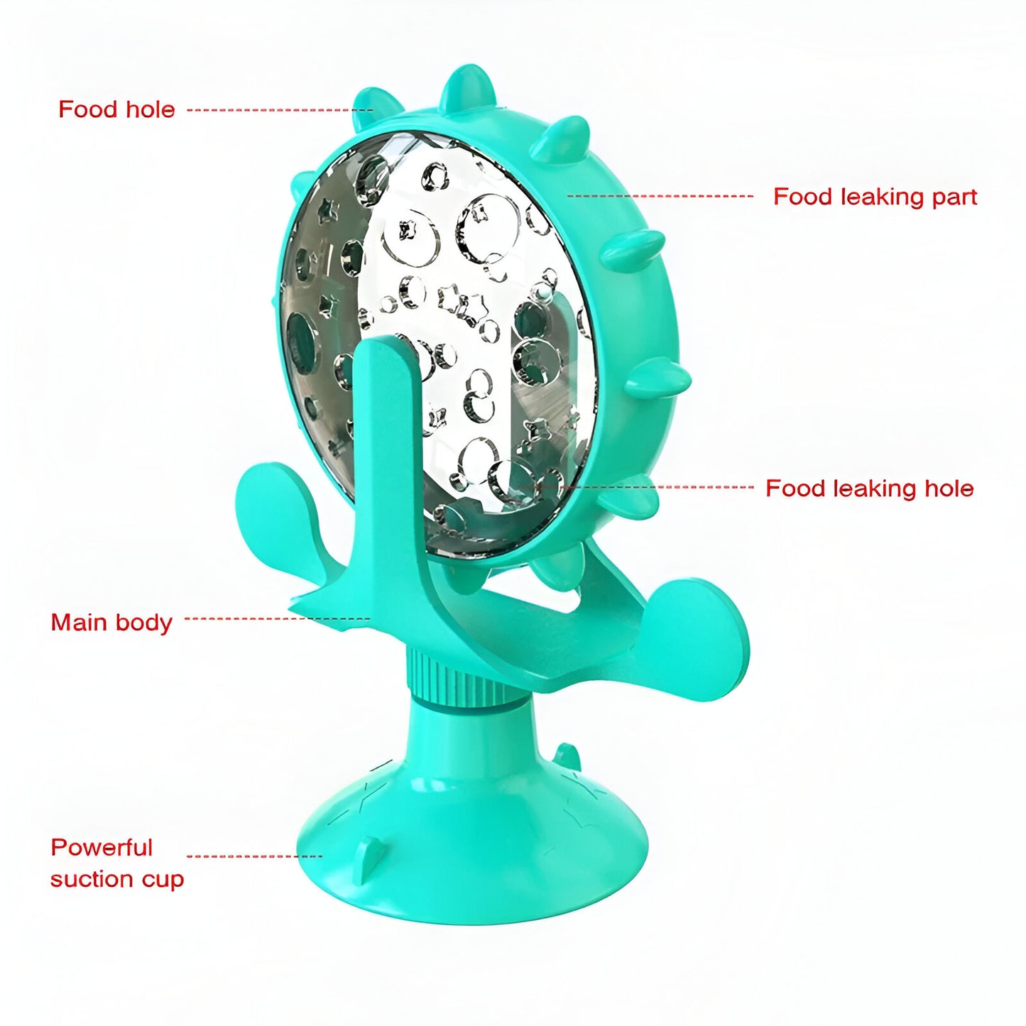 Interactive Cat Treat & Feeding Wheel Toy