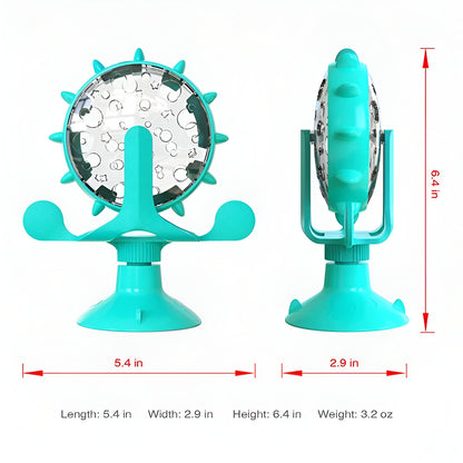 Interactive Cat Treat & Feeding Wheel Toy