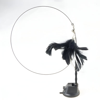 Bird/Feather Wand Cat Toy (With Suction Cup)