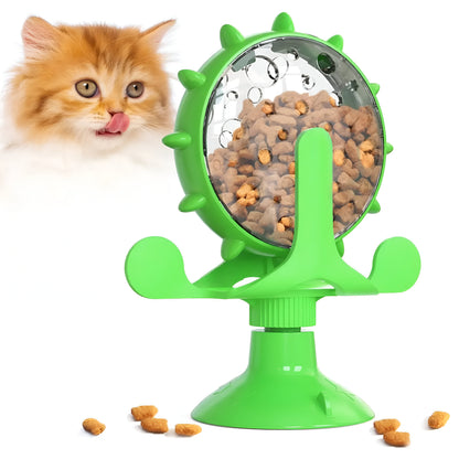 Interactive Cat Treat & Feeding Wheel Toy